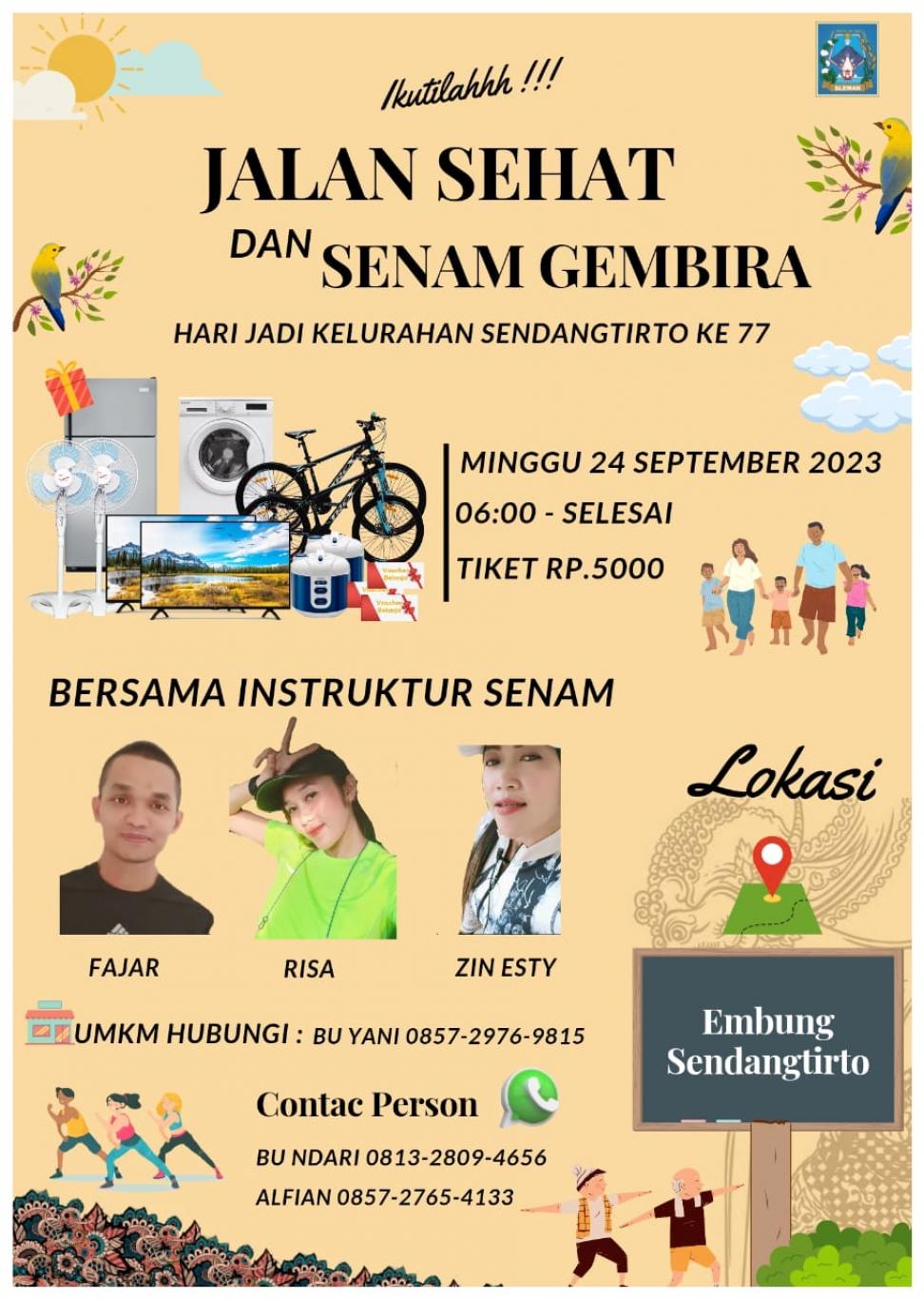 Poster Jalan Sehat dan Senam