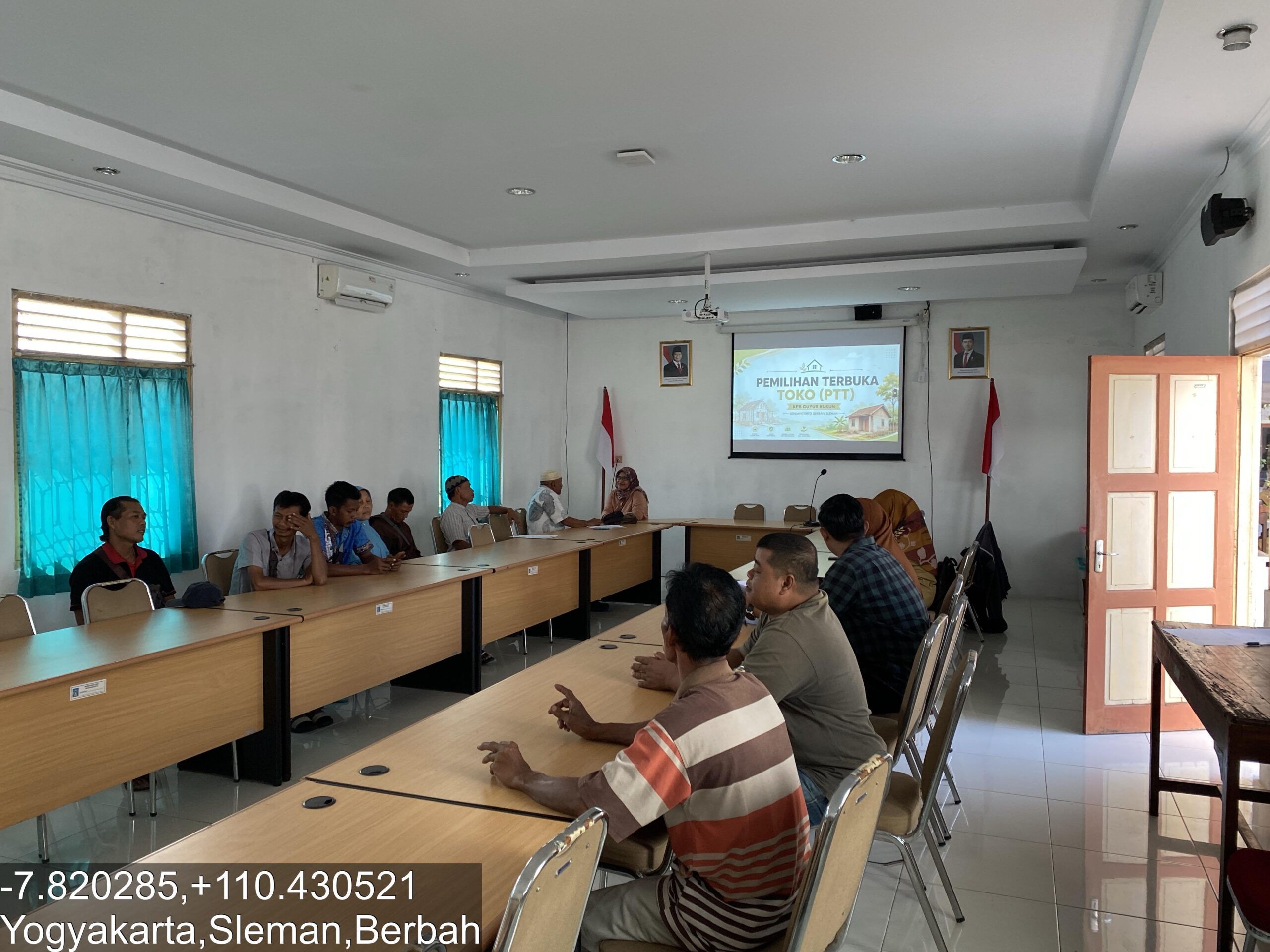 Pemilihan Terbuka Toko Program BSPS di Kalurahan Sendangtirto 2026