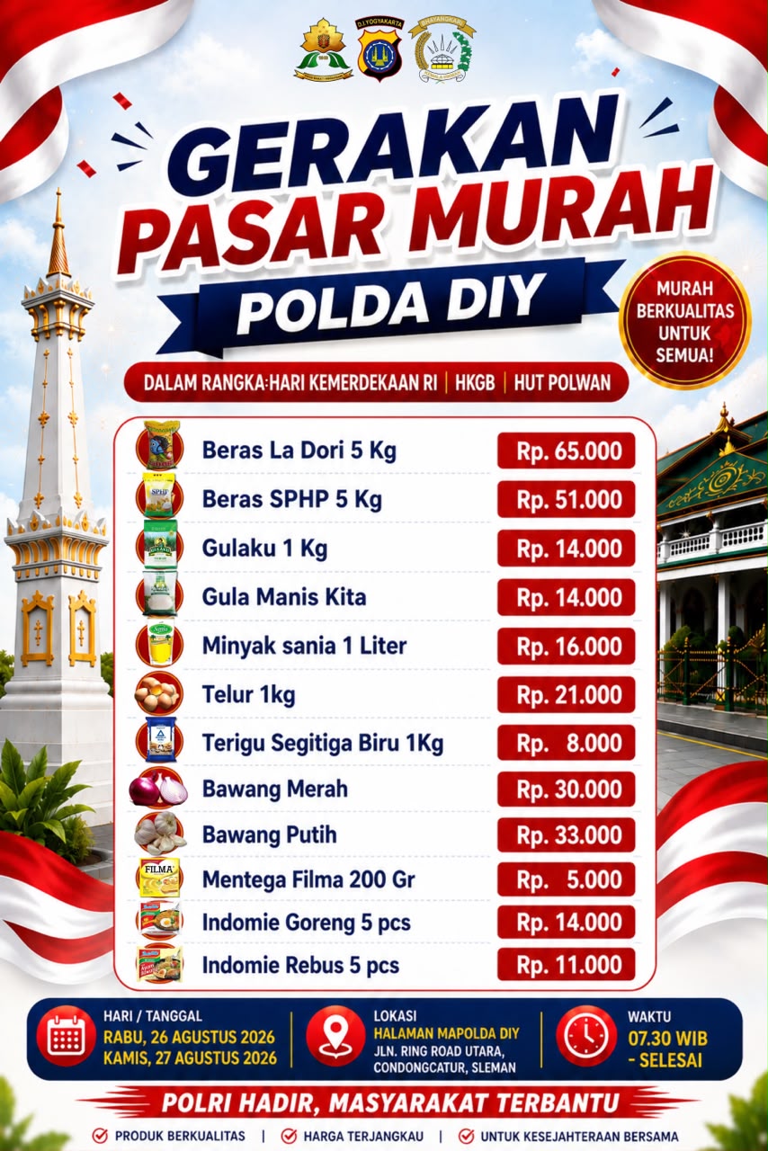 Gerakan Pasar Murah Polda DIY