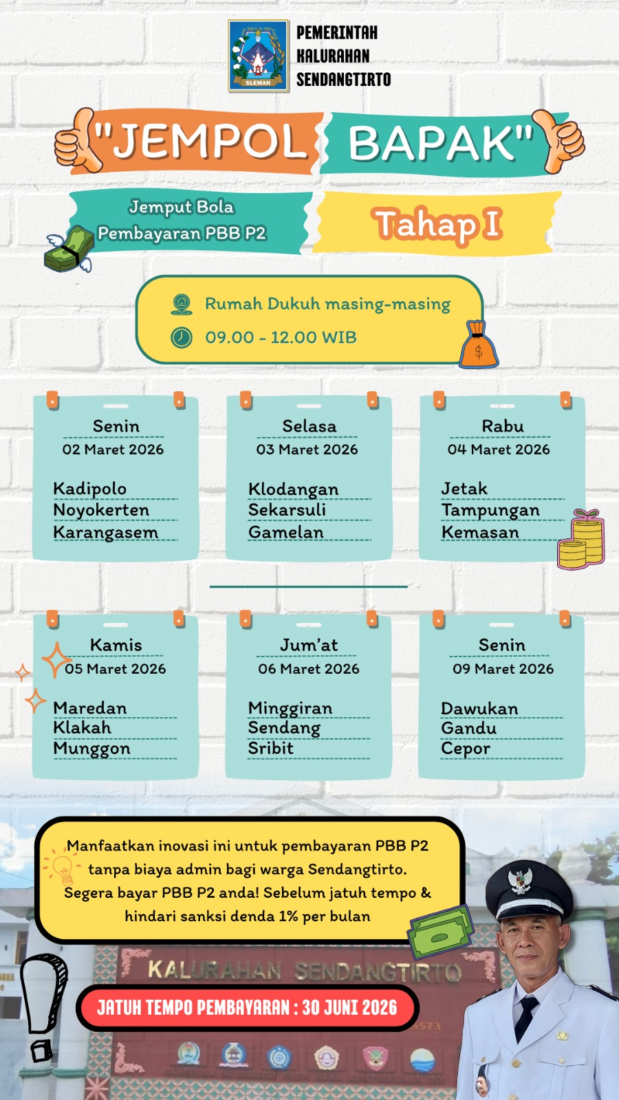 Jadwal Jempol Bapak Tahap 1