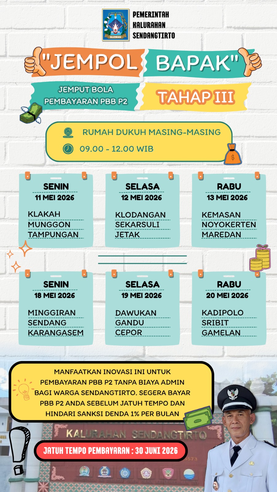 Jadwal Jempol Bapak Tahap 3