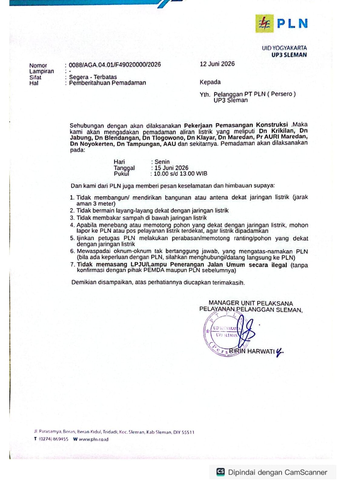 Pemadaman Listrik