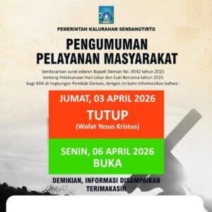 Pengumuman Pelayanan Masyarakat